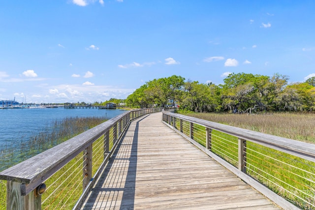 dock with a water view