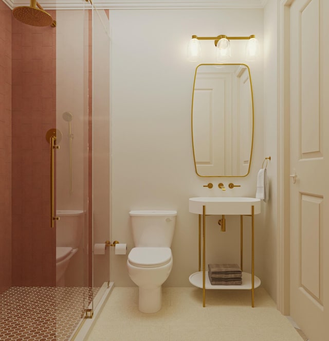 8 Homel Pl, Charleston, SC 29403 - bathroom featuring toilet and a shower stall