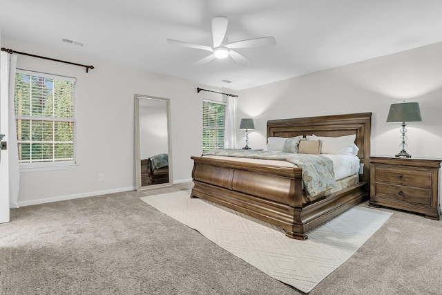 2467 Bergeron Way, Mount Pleasant, SC 29466 - bedroom with carpet floors, baseboards, and a ceiling fan