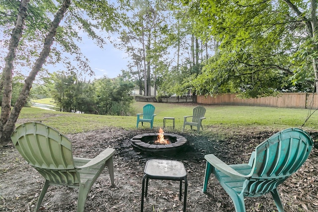 2467 Bergeron Way, Mount Pleasant, SC 29466 - view of yard with a fire pit
