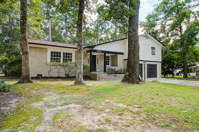 tri-level home with a garage