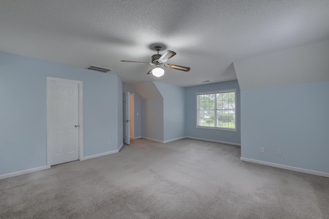 1616 Dotterers Run, Charleston, SC 29414 - additional living space featuring a ceiling fan, carpet floors, and a textured ceiling