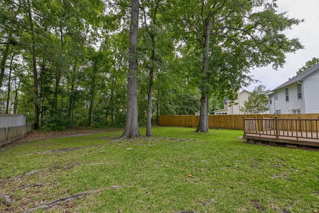 1616 Dotterers Run, Charleston, SC 29414 - view of yard with a wooden deck
