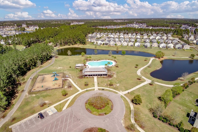 364 Deep River Rd, Summerville, SC 29486 - drone / aerial view with a water view and a residential view
