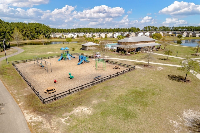 364 Deep River Rd, Summerville, SC 29486 - drone / aerial view with a residential view and a water view