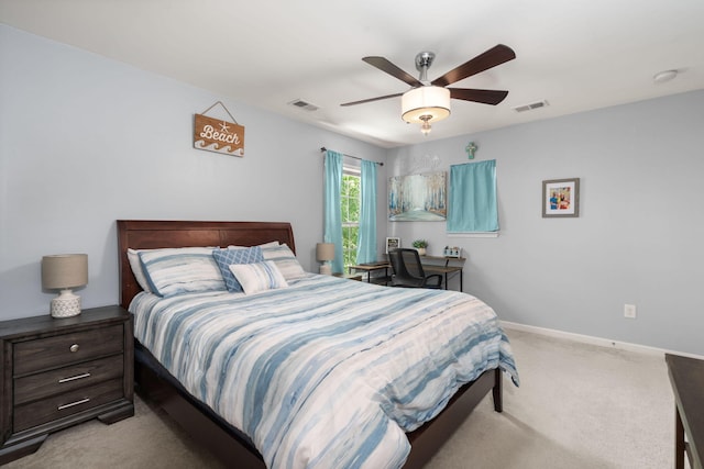 214 Blackstone Dr, Moncks Corner, SC 29461 - bedroom with carpet floors, baseboards, and ceiling fan