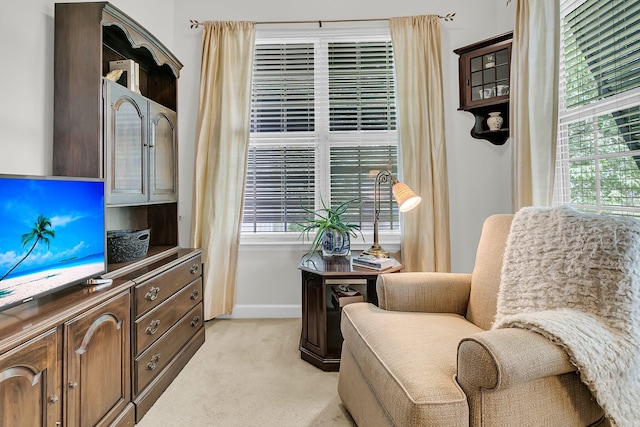 1809 Two Cedar Way, Mount Pleasant, SC 29466 - sitting room featuring light carpet and plenty of natural light