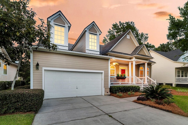 1809 Two Cedar Way, Mount Pleasant, SC 29466 - view of front facade with a porch and driveway