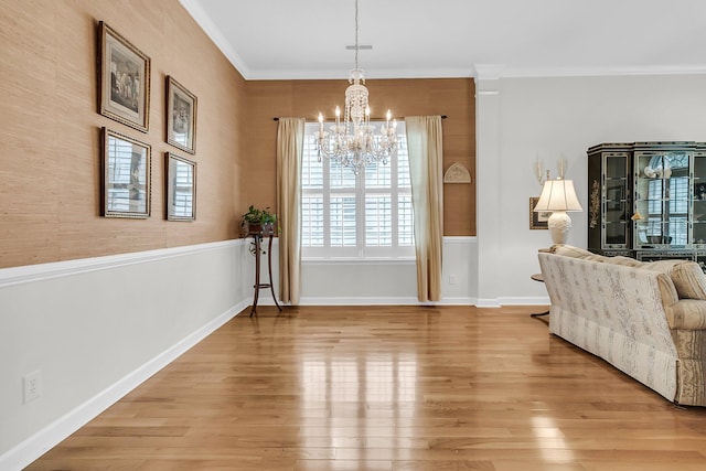 1809 Two Cedar Way, Mount Pleasant, SC 29466 - dining room with a chandelier, light wood finished floors, and ornamental molding