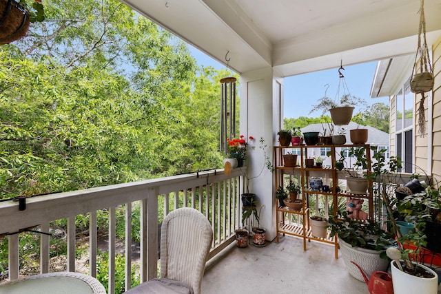 view of balcony