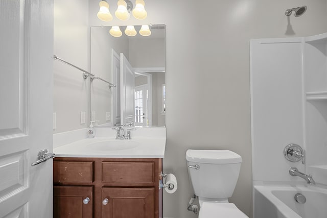 554 Tranquil Waters Way, Summerville, SC 29486 - bathroom featuring shower / bathtub combination, vanity, and toilet