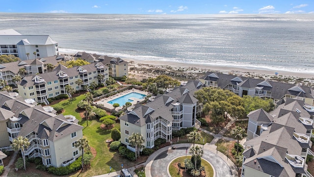 9000 Palmetto Dr Unit 202-C, Isle Of Palms, SC 29451 - drone / aerial view with a water view and a view of the beach