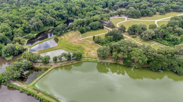 aerial view of a large body of water
