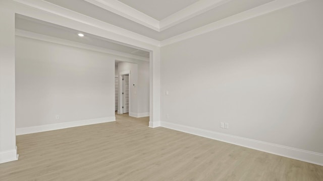 205 Bilge Rd, Ridgeville, SC 29472 - unfurnished room with light wood-style floors, crown molding, and recessed lighting