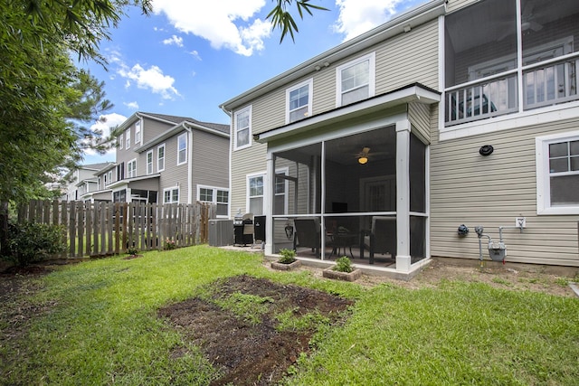 4117 Rigsby Ln, Charleston, SC 29414 - back of property featuring a sunroom