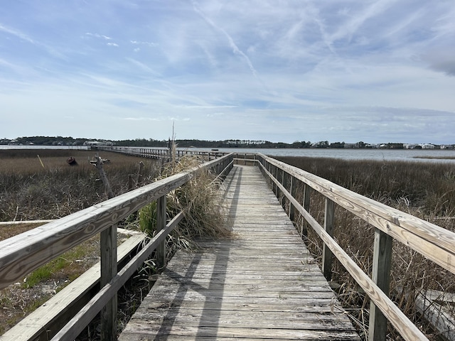 view of dock