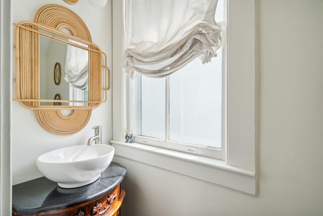 bathroom with vanity