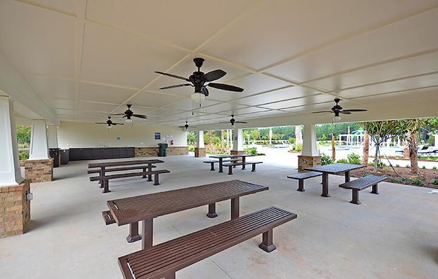 surrounding community featuring a patio