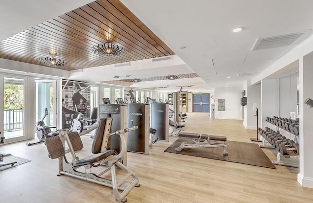5802 Palmetto Dr Unit B 314, Isle Of Palms, SC 29451 - exercise room featuring wood finished floors