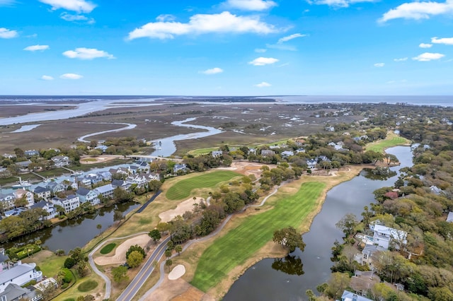 5802 Palmetto Dr Unit B 314, Isle Of Palms, SC 29451 - aerial view of property and surrounding area featuring a nearby body of water, a local golf course, and nearby suburban area