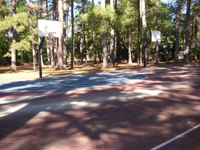 view of sport court