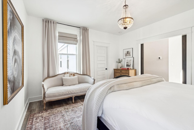 bedroom featuring wood-type flooring