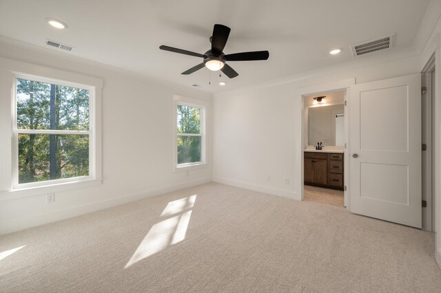 414 Katies Scenic Ct, Charleston, SC 29492 - unfurnished bedroom featuring visible vents, recessed lighting, and light colored carpet