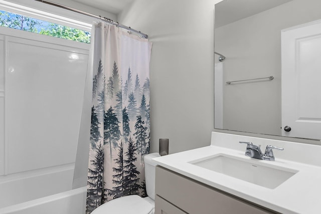 404 Bowstring Dr, Huger, SC 29450 - bathroom with vanity, toilet, and shower / bath combo