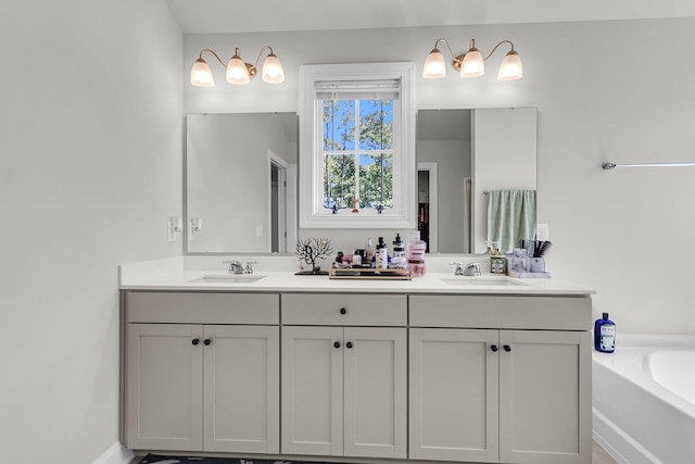 404 Bowstring Dr, Huger, SC 29450 - full bath featuring double vanity and a bath