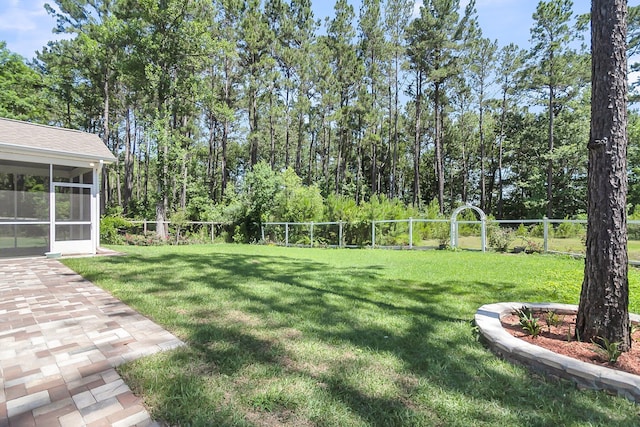 404 Bowstring Dr, Huger, SC 29450 - view of yard with a sunroom