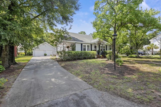 647 Ellis St, Mount Pleasant, SC 29464 - view of front of house with an outbuilding and a garage