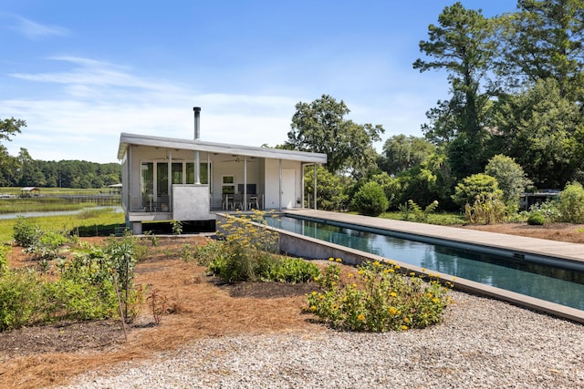 rear view of house featuring a patio area