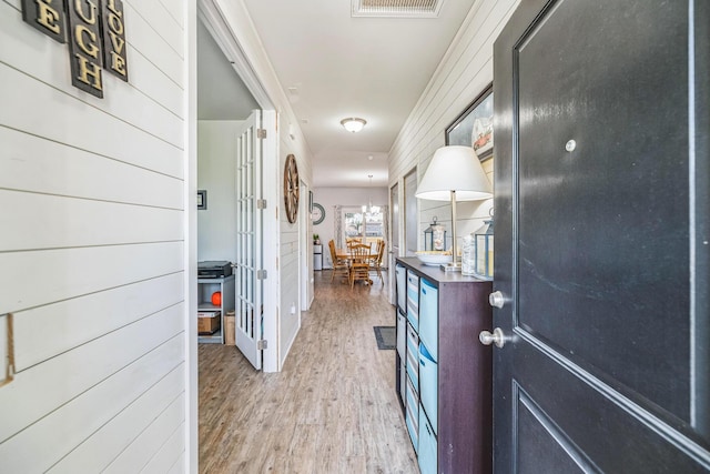 9711 Fanning Basket Ln, Ladson, SC 29456 - hallway featuring light wood finished floors