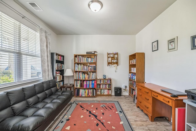 9711 Fanning Basket Ln, Ladson, SC 29456 - home office with wood finished floors