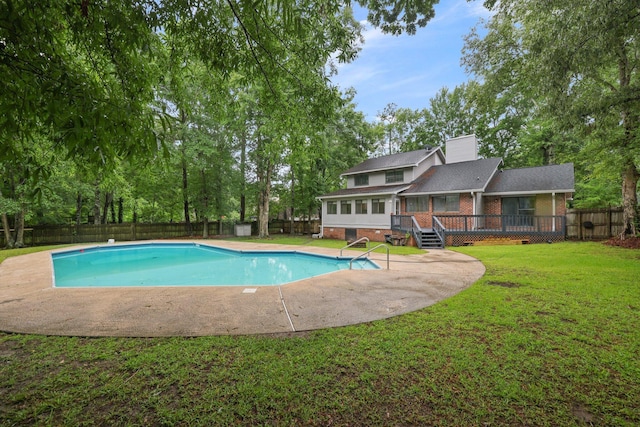 105 Londonderry Rd, Goose Creek, SC 29445 - view of pool with a deck and view of scattered trees