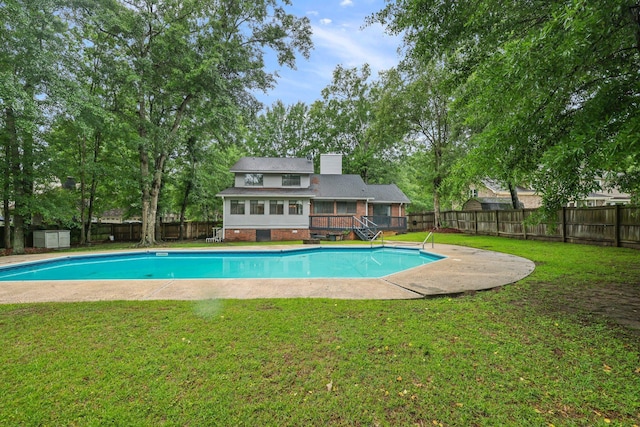 105 Londonderry Rd, Goose Creek, SC 29445 - view of swimming pool with a deck, a storage unit, stairway, and an outdoor structure