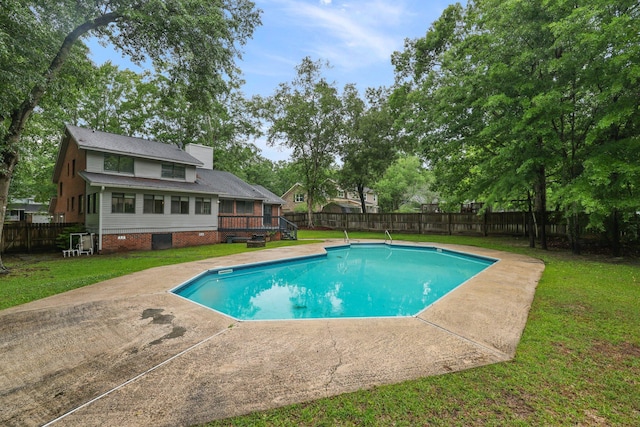105 Londonderry Rd, Goose Creek, SC 29445 - view of pool featuring a wooden deck and a patio