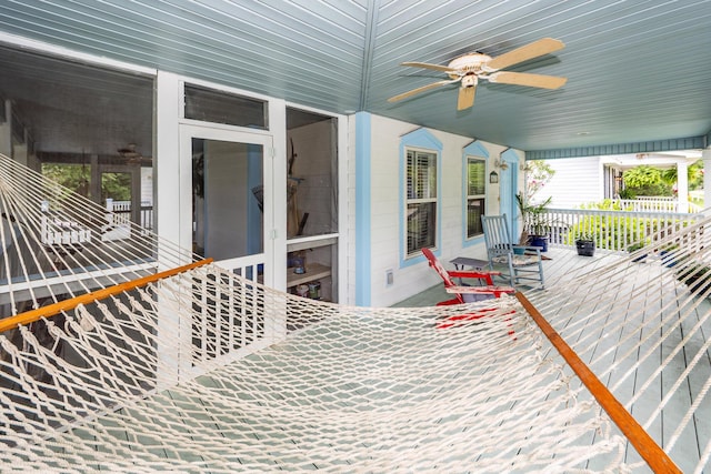 2613 Rivertowne Pkwy, Mount Pleasant, SC 29466 - wooden deck featuring ceiling fan