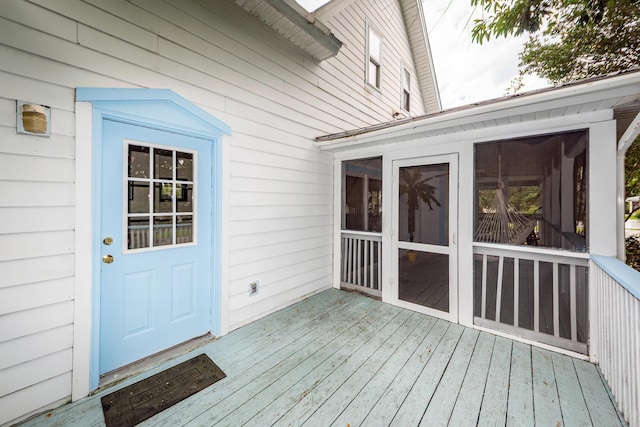 2613 Rivertowne Pkwy, Mount Pleasant, SC 29466 - wooden terrace with a sunroom