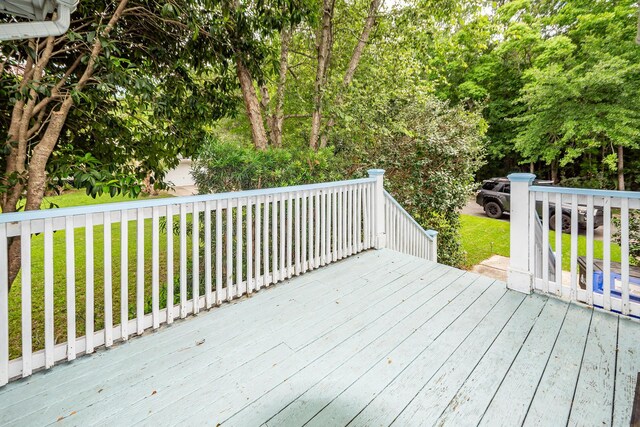 2613 Rivertowne Pkwy, Mount Pleasant, SC 29466 - wooden deck with a lawn