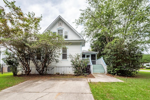 2613 Rivertowne Pkwy, Mount Pleasant, SC 29466 - view of front of property featuring a front yard and stairway