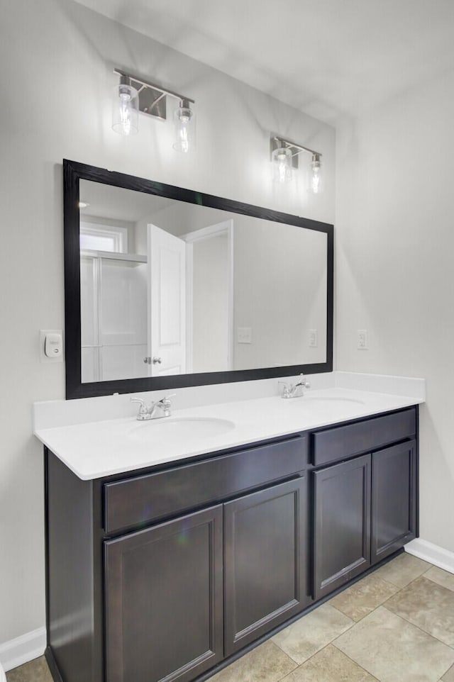 bathroom with vanity