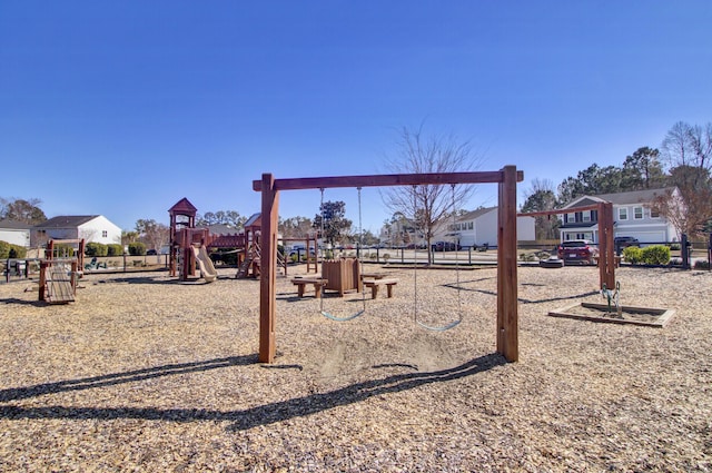 view of jungle gym