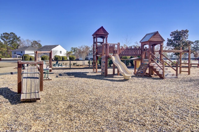 view of play area