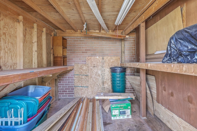 view of storage room