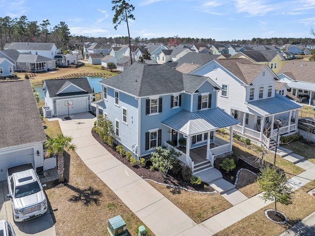 drone / aerial view featuring a residential view