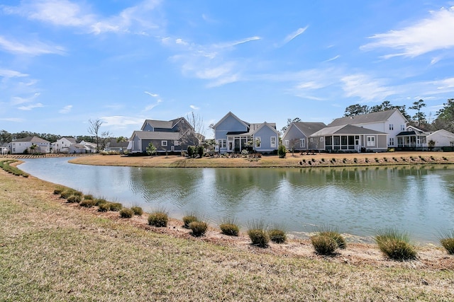 water view with a residential view