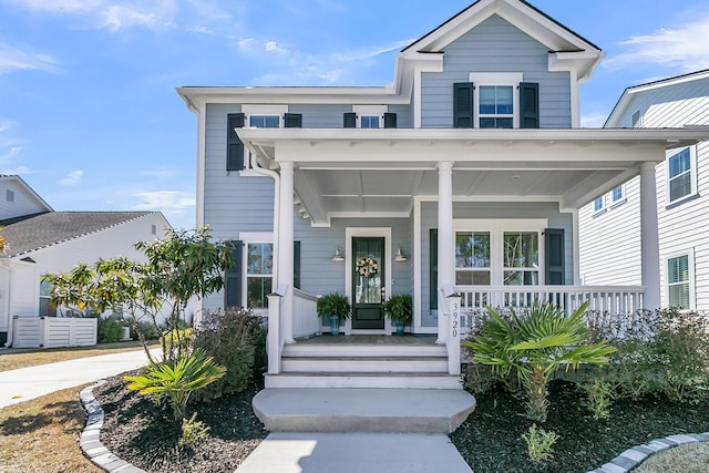 view of front of house with a porch