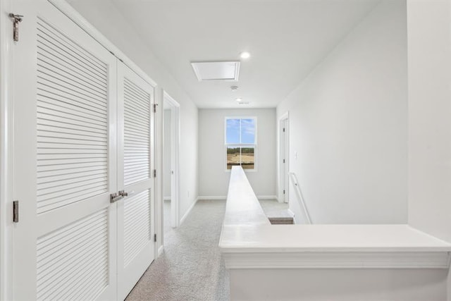 632 Mulligan Way, Santee, SC 29142 - hallway with baseboards and light carpet