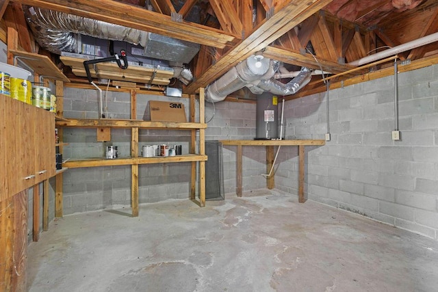 811 Treeloft Trce, Seabrook Island, SC 29455 - unfinished basement with water heater